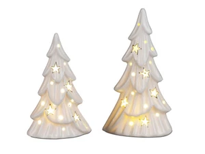 Formano LED Baum Tannenbaum Sterne Weihnachtsbaum Advent Porzellan 21cm (#193 S) - Bild 1 von 1