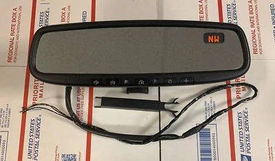 Gentex Rear View Mirror With Auto Dimm Homelink And compass.PZLHL4 - Image 1 of 4