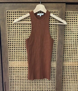 Madewell Ribbed Tank Top Brown Size XXS - Picture 1 of 9