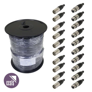 100M Amphenol Microphone Cable with 10 x Male & 10 x Female Amphenol XLR's - Bild 1 von 5