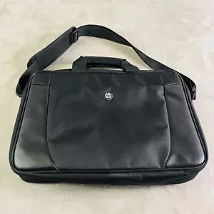 HP Laptop Bag One Size Black Logo Shoulder Strap Handles 16" 12" 3" Tablet - Picture 1 of 7