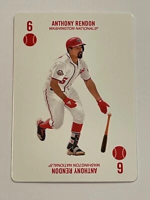 2019 Topps Kenny Mayne 52 Card Baseball Game #6 - Anthony Rendon - Nationals - Image 1 of 2