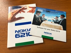 Oryginalny telefon komórkowy NOKIA 6210 Oryginalny przewodnik użytkownika i oprogramowanie - Retro Vintage - Zdjęcie 1 z 1