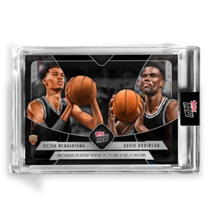 2024 WR-1 Topps Now Victor Wembanyama & DAVID ROBINSON #WR1 - Picture 1 of 2