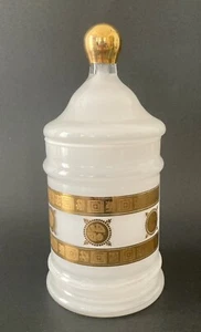 RARISSIMO Vintage Culver BIANCO Bidone Coronetta Oro 22K - Foto 1 di 10