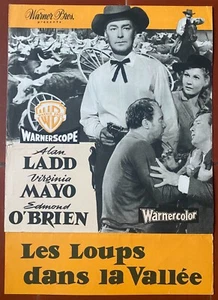 Pressemappe WÖLFE IM TAL Big Land ALAN LADD Virginia Mayo 1957 - Bild 1 von 2
