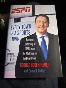EVERY TOWN IS A SPORTS TOWN BOOK BY GEORGE BODENHEIMER AUTOGRAPHED SIGNED - Picture 1 of 3