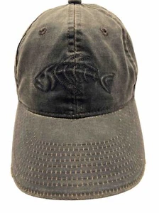 Sombrero Gorra Bonefish en la parte delantera de cuero envejecido Impresionante pátina gancho lazo - Imagen 1 de 10