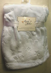 Amor Bebe Baby Blanket, Light Blue, 30" x 40", Star Theme, Brand New - Picture 1 of 1