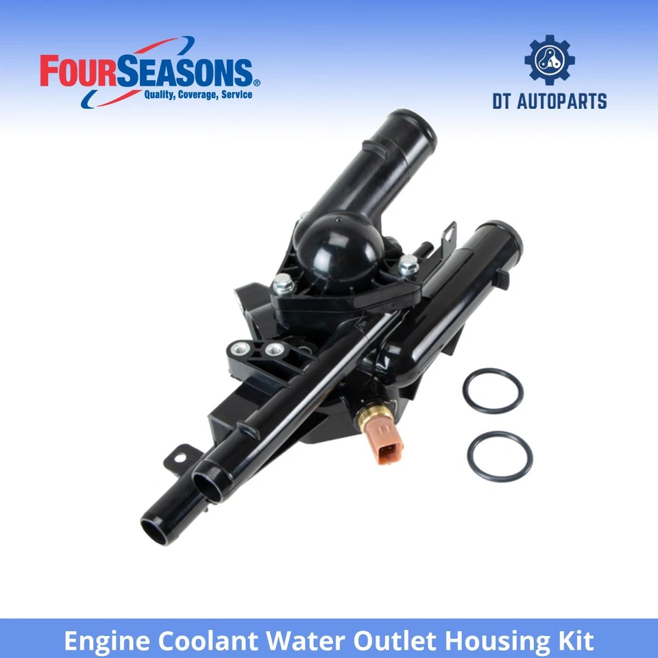 Комплект корпуса выпускного отверстия охлаждающей жидкости для двигателя Hyundai Sonata 2011-2014 годов выпуска 4 сезона - Изображение 1 из 4