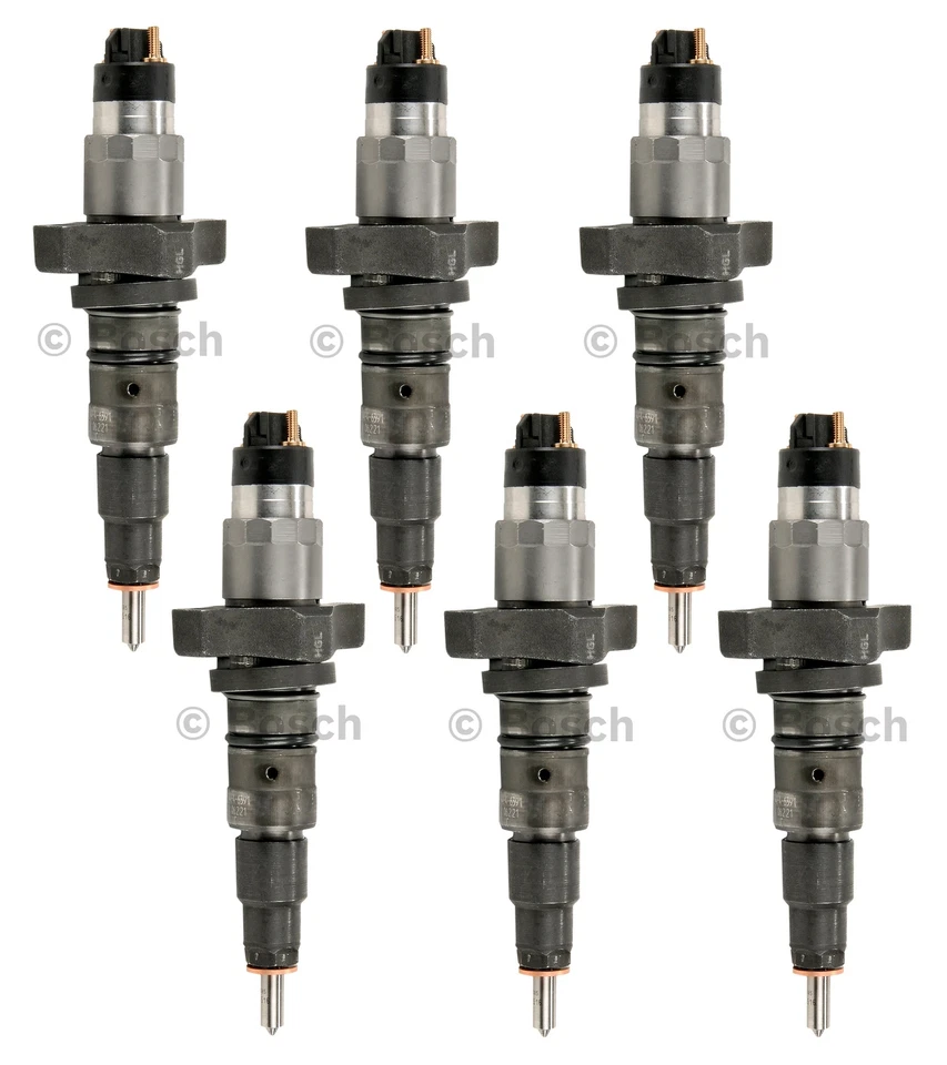 Set of 6 Bosch Fuel Injectors Rebuilt for Dodge Ram 2500 3500 5.9L L6 2005-2007 Foto 1 de 1