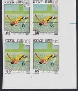 F-EX18936 SAHARA 1994 JUEGOS OLÍMPICOS ATLANTA A PRUEBA DE ATLETISMO IMPERFORADO.  - Imagen 1 de 1