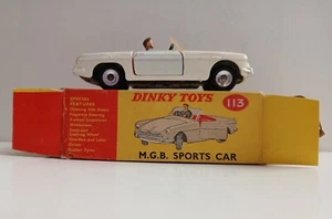 Dinky - Toys 113 MGB Sportwagen VERPACKT Top Original - Bild 1 von 11