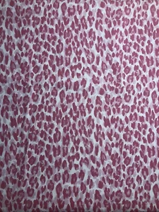 1-YD Pink Cheetah  Decorator/Upholstery Fabric 56"  "WILD THING" by Waverly - Picture 1 of 4