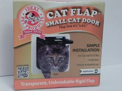Ideal Pet Products 6 1/4" x 6 1/4" Small Cat Door Flap White  - Image 1 of 4