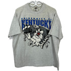 Vintage Kentucky Wildcats University T-Shirt | Einzelstich | grau XL