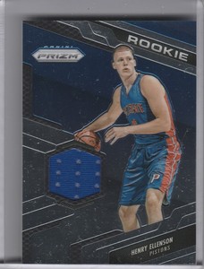 2016-17 PANINI PRIZM #56 HENRY ELLENSON ROOKIE RC JERSEY DETROIT PISTONS 1037