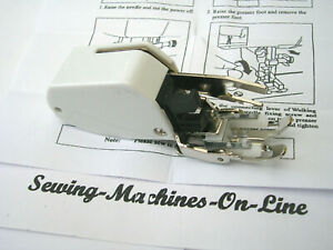 SEWING MACHINE EVEN FEED WALKING FOOT FITS SINGER/TOYOTA/JANOME/SILVER LOW SHANK