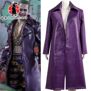 Suicide Squad Jared Joseph Leto The Joker Cosplay Men's Outfits Halloween Coat - Picture 1 of 10