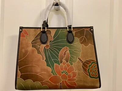 Bolso de mano de cuero de seda nuevo Foto 1 de 4