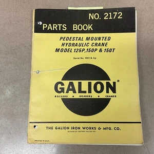 Galion 125P 150P/T RICAMBI MANUALE LIBRO CATALOGO MANUALE PIEDISTALLO GRU GUIDA #2172 - Foto 1 di 4