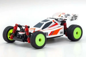 Kyosho RC Mini Z BUGGY Optima Mid Turbo 4WD -RTR- WHITE 32096W - Picture 1 of 11