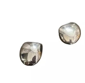 Vintage 1950s Taxco Sterling Silver Earrings Los Ballesteros 925 Modernist Clip - Picture 1 of 13
