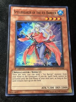 Yu-Gi-Oh! TCG Spellbreaker of the Ice Barrier HA03-EN048 Super Rare 1st Ed LP - Image 1 of 2