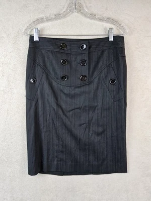 Falda para mujer Burberry mezcla de lana botones grandes talla 4 Foto 1 de 4