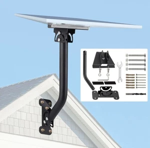 Starlink Gen 3 Mount, 180° Adjustable, Heavy-Duty Metal, Black, Wall/Roof Mount - Picture 1 of 8