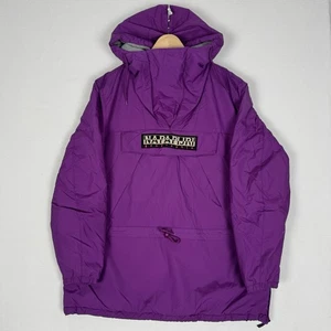 Napapijri Jacket Skidoo Fleece Lined Winter Smock Loose Fit Purple Medium Men’s - Picture 1 of 14