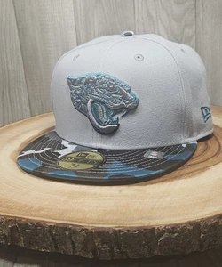 Jacksonville Jaguars New Era 59Fifty Fitted Hat Cap Size 7 5/8 Camo Bill NFL - Picture 1 of 14