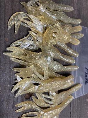 Gene Larew 4” Salt Craw Discontinued Rare (15ct) Pearl Silver Flake - Image 1 of 4