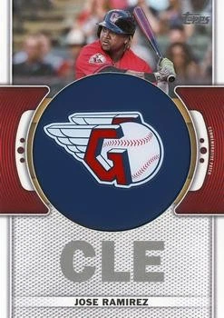 2023 Topps José Ramírez #TLP-JRA Commemorative Team Logo Patches Cleveland - Image 1 of 2