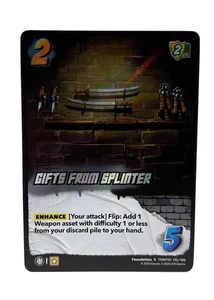 Gifts From Splinter 135/186  Teenage Mutant Ninja Turtles UniVersus Foil R - Picture 1 of 2