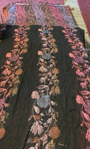 Sciarpa Vintage Multicolore Floreale Pashmina Isabella Made in India Misura 28" x 80" - Foto 1 di 6