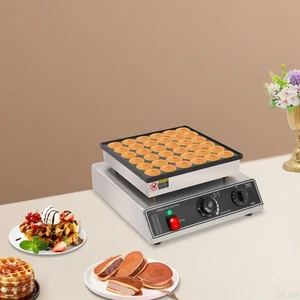 Máquina de gofres eléctrica antiadherente de 36 agujeros mini máquina holandesa Poffertjes para hacer panqueques - Imagen 1 de 12