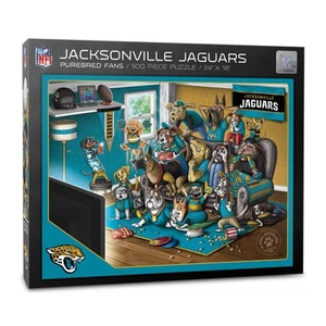 NFL Jacksonville Jaguars Purebred Fans 500pc Puzzle - A Real Nailbiter - Picture 1 of 4