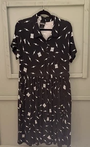 Harry Potter Torrid Hogwarts Icons schwarz Jersey Shirt Kleid Größe 1 - Bild 1 von 11