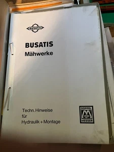 Betriebsanleitung Busatis Mähwerke Technische Hinweise Hydraulik und Reparatur - Bild 1 von 5