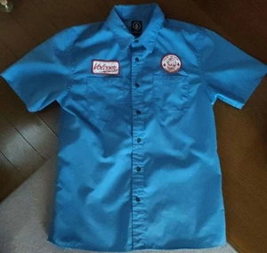 Volcom Work Shirt, Men’s Casual Cotton, Blue, Size M/Near Mint/Used - Picture 1 of 5