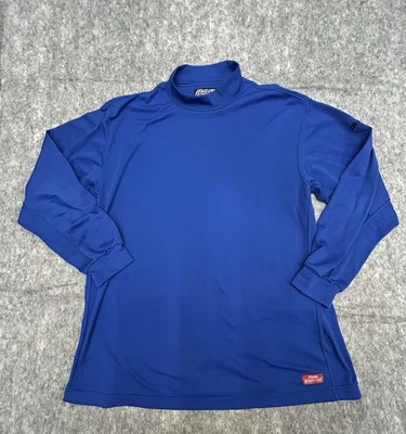 Mizuno Breath Thermo Performance Mock Turtleneck Thermal Layer Blue XXL - Image 1 of 4