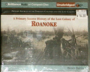 A Primary Source History of the Lost Colony of Roanoke, Audio Book, CD, New - Picture 1 of 1