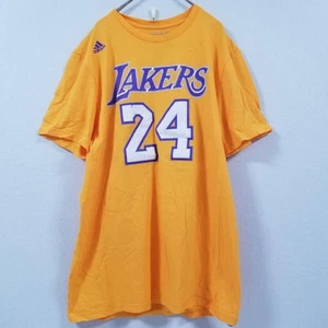 Camiseta Adidas Kobe Bryant Lakers M Amarillo Púrpura Algodón Rara Coleccionable - Imagen 1 de 6