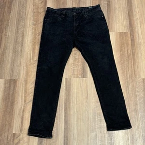 Buffalo David Bitton Men Jeans 36x32 Black Denim Story Straight 32" Inseam - Picture 1 of 9