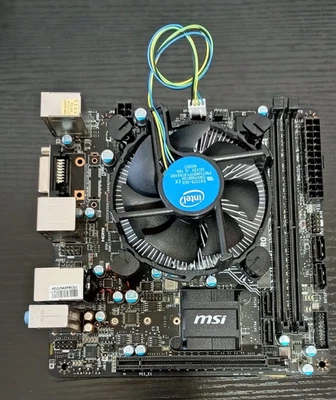 CPU PROCESSORE INTEL CORE i7-6700K + SCHEDA MADRE MSI ITX H110I  + RAM DDR4 16GB - Immagine 1 di 3