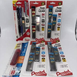Pentel Twist-Erase Automatic Pencils 3-pks 0.5mm Fine, 1-pk 0.7mm Med, 1 PM 0.7 - Picture 1 of 9