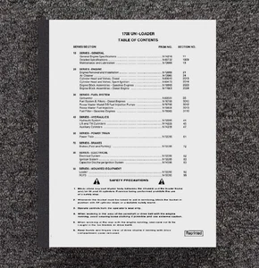  1700 1737 1740 CARGADORA MINICARGADORA SERVICIO REPARACIÓN MANUAL TÉCNICO CASEUNI-LOADER - Imagen 1 de 13