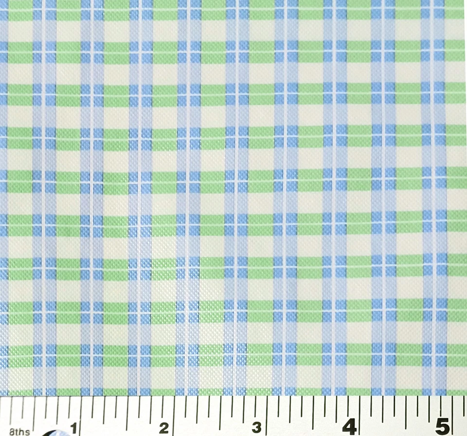 Winnie the Pooh Plaid Springs Foam-Backed Vinyl Fabric 86" x 53" - Image 1 of 1