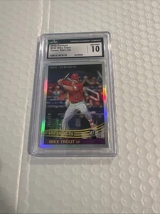 2018 Panini Donruss Mike Trout Red Jersey #242 CGC 10 - Picture 1 of 3